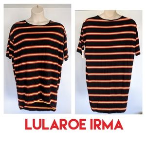 NWT LulaRoe Irma striped Hi-Lo tunic top